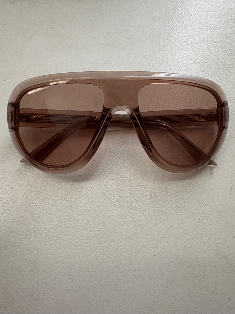 Quay Australia Brown Shield Sunglasses for Men